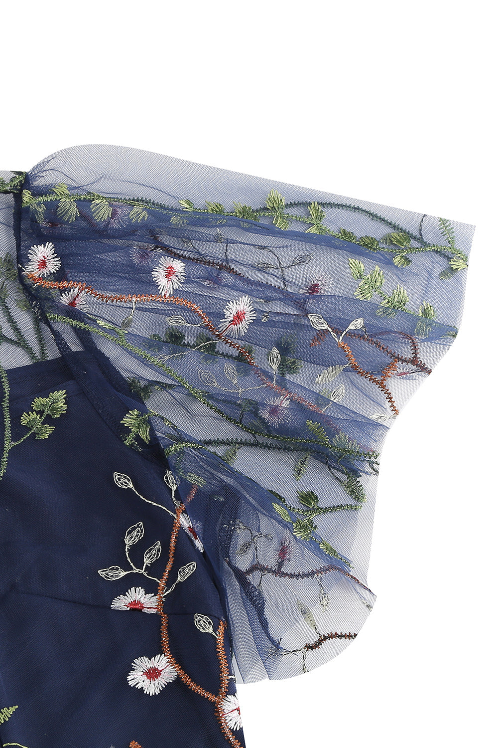 Robe abricot en tulle imprimé, A-ligne à manches courtes style années 50