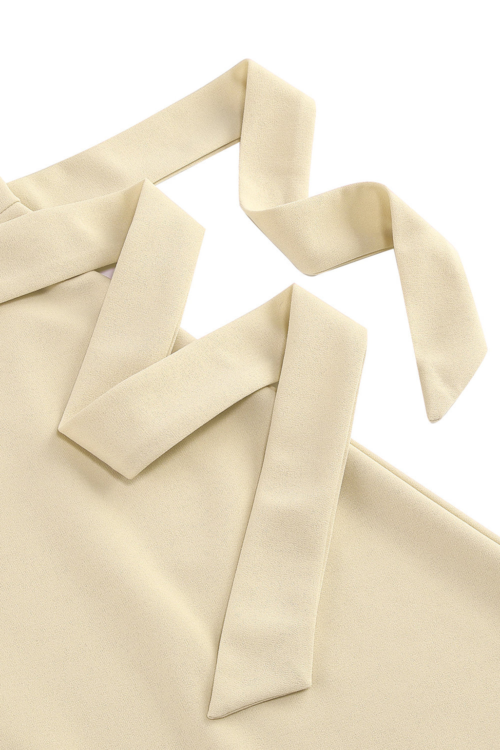 Robe midi abricot style années 50, A-ligne, col en V et demi-manches